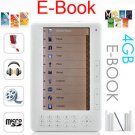 New 4GB 7 Inch PDF eBook Reader MP3 MP4 Player FM eReader