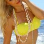 M *HOT Brazilian Bandeau Bikini* Yellow Beach Swimsuit Cute As A Bunny Vix-en Swimwear