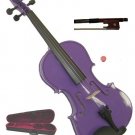 Crystalcello MV300PR 1/8 Size Purple Violin with Case