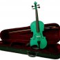 Crystalcello MV300GR 4/4 Size Green Violin with Case