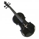 Crystalcello MV300BK 1/16 Size Black Violin with Case