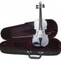 Crystalcello MV300SV 1/10 Size Silver Violin with Case