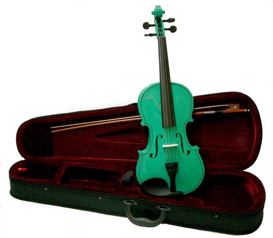 Crystalcello MA100GR 16 inch GREEN Viola with Case