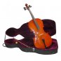 Rugeri MC450 1/4 Size Ebony Cello with Case, Bag and Bow