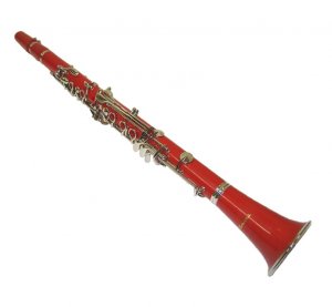 B Flat RED Clarinet with Carrying Case