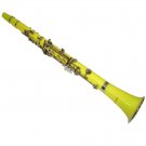 MERANO B Flat YELLOW Clarinet with Carrying Case