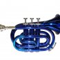 WD480BL B Flat Blue Pocket Trumpet with Case
