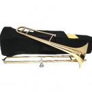 B Flat Gold Slide Trombone with Case