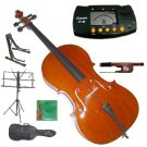 Rugeri 4/4 Size Cello+Bag+Bow+2 Sets String,Rosin,Cello Stand,Music Stand,Metro Tuner