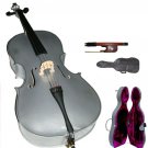 Rugeri MC150SV 1/4 Size Silver Cello with Case