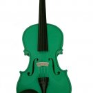 Rugeri MV400GR 1/8 Size Solid Wood Ebony Fitted Violin with Case and Bow ~ GREEN