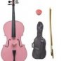 Merano 1/4 Size Pink Cello with Bag and Bow + Free Rosin
