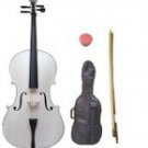 Merano 4/4 Size White Cello with Bag and Bow + Free Rosin
