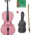 Merano 1/4 Size Pink Cello with Bag and Bow + 2 Sets of Strings + Rosin