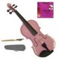 Merano 1/8 Size Acoustic Pink Violin with Hard Case and Bow+Free Rosin+Extra E String