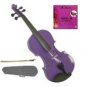 Merano 4/4 Size Acoustic Purple Violin with Hard Case and Bow+Free Rosin+Extra E String