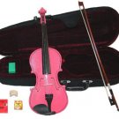 Merano 15 inch Pink Viola with Case, Bow+2 Sets Strings+2 Bridges+Pitch Pipe+Rosin