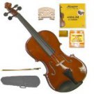 Merano MV200 1/8 Size SolidWood Violin,Case,Bow+Rosin+2 Sets Strings+2 Bridges+Tuner