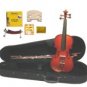 4/4 Size Solidwood Violin,Boxwood Parts,Case,Bow+2 Sets Strings+2 Bridges+Rosin+Tuner+Shoulder Rest