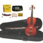 1/2 Size Solidwood Violin,Boxwood Parts,Case,Bow+2 Sets Strings+2 Bridges+Rosin+Tuner+Shoulder Rest