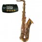 B Flat GOLD Tenor Saxophone with Hard Case+Free Metro Tuner