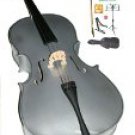 Merano 1/4 Size Silver Cello w/Bag,Bow+Rosin+2 Sets Strings+Tuner+Cello Stand+Music Stand
