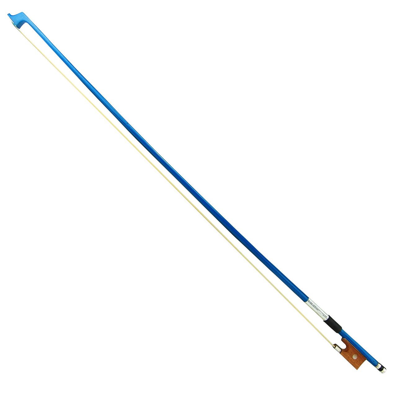 On Sale BW100DBL 4/4 Size Blue Wood Stick Violin Bow for Student, Beginner