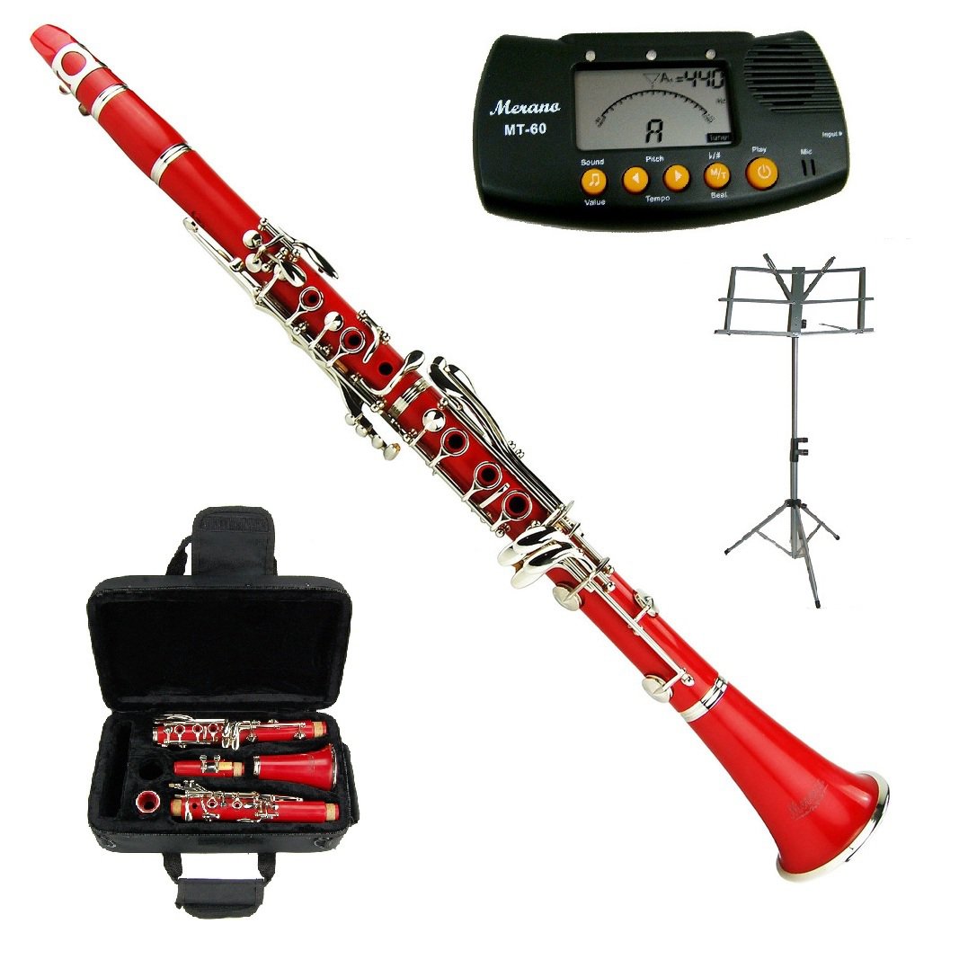 MERANO RED WITH CASE,11 REEDS, METRO TUNER, MUSIC STAND