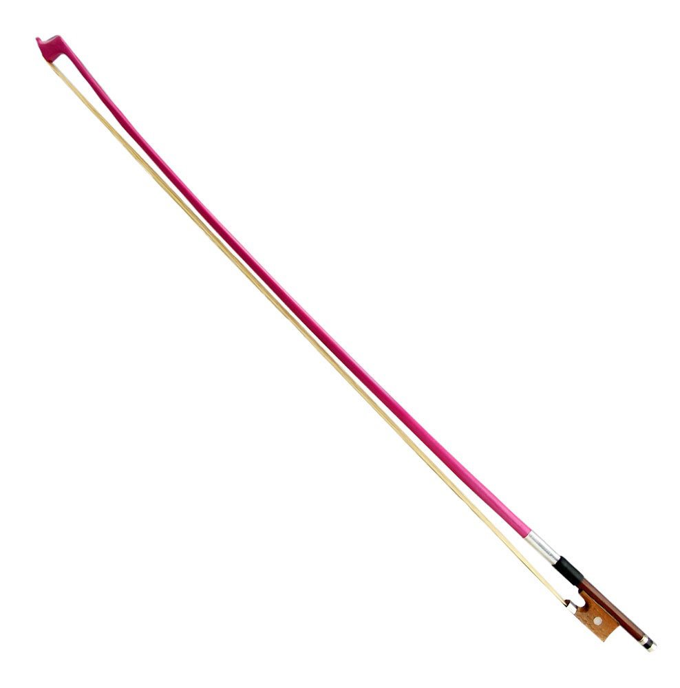 On Sale BW100PK 1/2 Size Pink Wood Stick Violin Bow for Student, Beginner