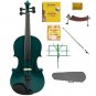 Merano 4/4 Size Green Violin with Bow, Music Stand