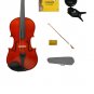 1/10 Size Acoustic Violin,Case,Bow+Rosin+2Sets of Strings+Clip On Tuner
