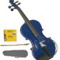 1/2 Size Blue Acoustic Violin,Case,Bow+Rosin+2 Sets of Strings
