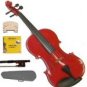 Merano 4/4 Size Red Acoustic Violin,Case,Bow+Rosin+2 Sets of Strings+2 Bridges