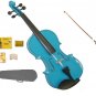 Merano 1/2 Size Blue Acoustic Violin,Case,Bow+Rosin+2 Sets of Strings+2 Bridges+Pitch Pipe