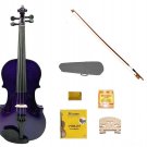 Merano 4/4 Size Purple Acoustic Violin,Case,Bow+Rosin+2 Sets of Strings+2 Bridges+Pitch Pipe