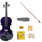Merano 4/4 Size Purple Acoustic Violin,Case,Bow+Rosin+2 Sets of Strings+2 Bridges+Pitch Pipe