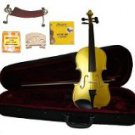 Merano 1/8 Size Gold Violin,Case,Bow+Rosin+2 Sets Strings+2 Bridges+Tuner+Shoulder Rest