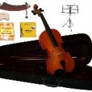 Merano 4/4 Size Violin,Case,Bow+Rosin+2 Sets Strings+2 Bridges+Tuner+Shoulder Rest+Music Stand