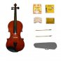 Merano 4/4 Size Natural Violin,Case,2 Bows+Rosin+2 Sets of Strings+2 Bridges+Tuner