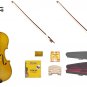 Merano 1/8 Size Gold Violin,Case,2 Bows+Rosin+2 Sets of Strings+2 Bridges+Tuner