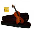 1/8 Size Natural Acoustic Violin,Case,Bow+Bridge+Rosin+2 Sets of Strings