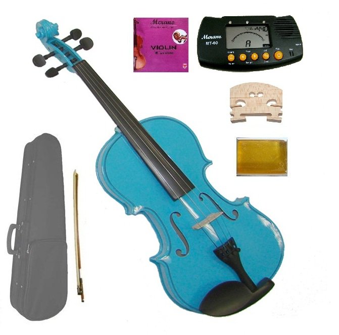 E violins. Скрипка голубого цвета. Blue Violin. Fine Tuner Violin. The Blue Violin Player”).