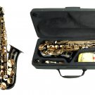 E Flat Black / Gold Alto Saxophone with Case