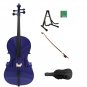 Merano 1/8 Size Purple Cello with Bag and Bow + 2 Sets of Strings + Rosin + Cello Stand