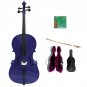 Merano 1/4 Size Purple Cello with Hard Case + Soft Carrying Bag + Bow + 2 Sets of Strings + Rosin