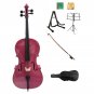 Merano 1/4 Size Hot Pink Cello w/Bag,Bow+Rosin+2 Sets Strings+Tuner+Cello Stand+Music Stand