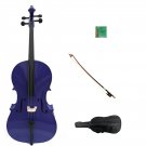 Merano 1/8 Size Purple Cello with Bag and Bow + Extra Set Strings + Free Rosin