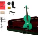 Merano Acoustic 10" GREEN Student Viola,Case,Bow & Much More