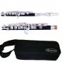 New Key of C Black / Silver Piccolo with Carrying Case