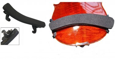 Violin Shoulder Rest Fully Adjustable Pad Support for Violin 1/2 Black